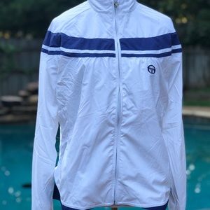NWT! Sergio Tacchini Zip Up Jkt/windbreaker Size M